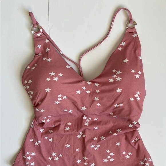 NWT WET Swimwear Aria Monokini in Rose Stars - L - Picture 5 of 10